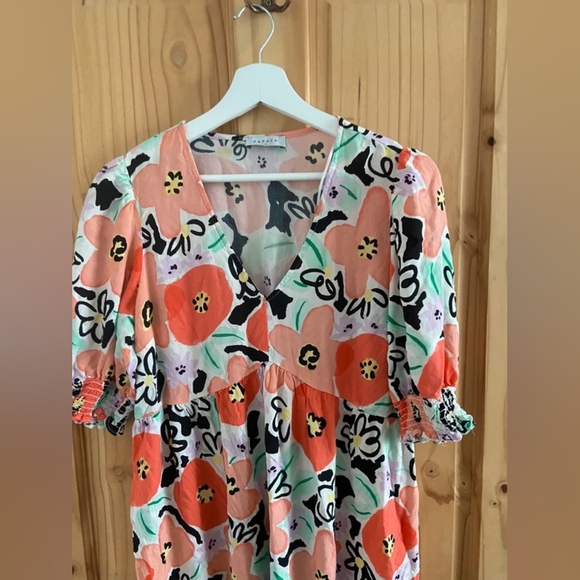 Papaya Vibrant Floral Maxi Dress - Picture 2 of 4